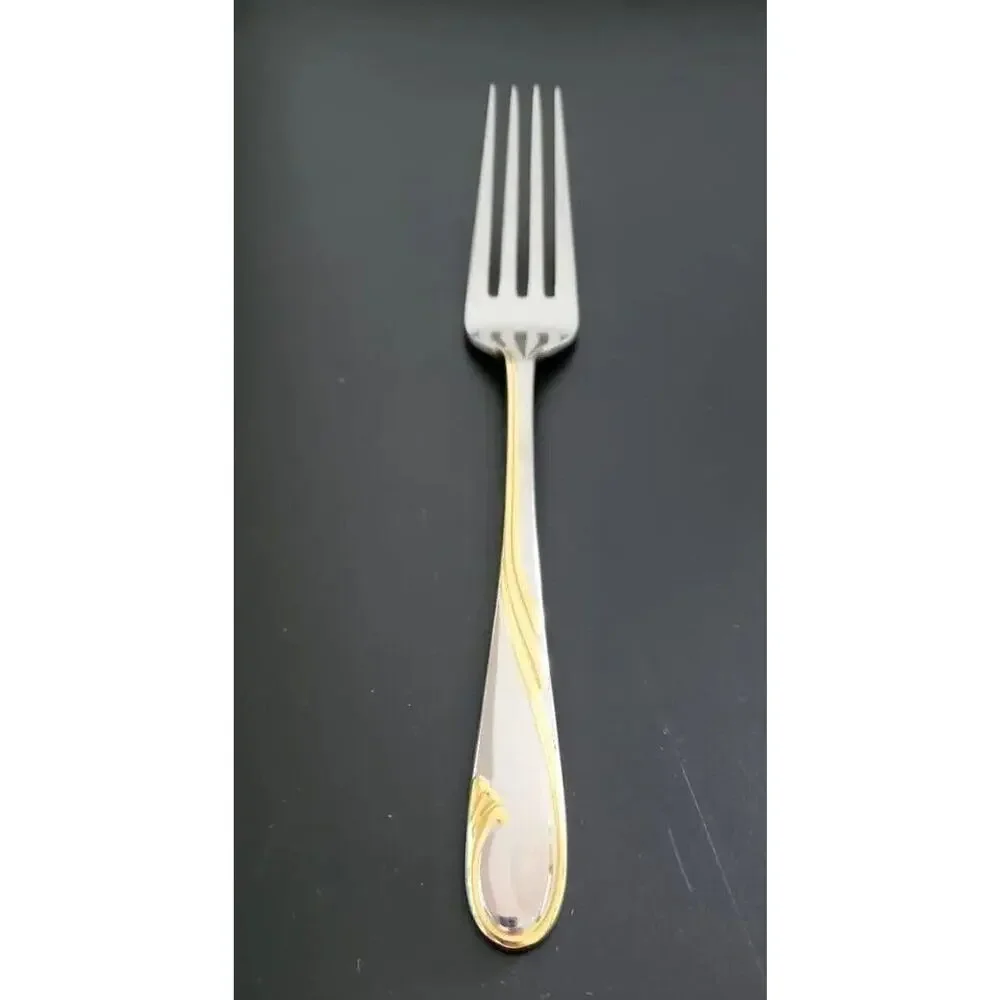 Gorham‎ Stainless Golden Swirl Dinner fork 7 7/8